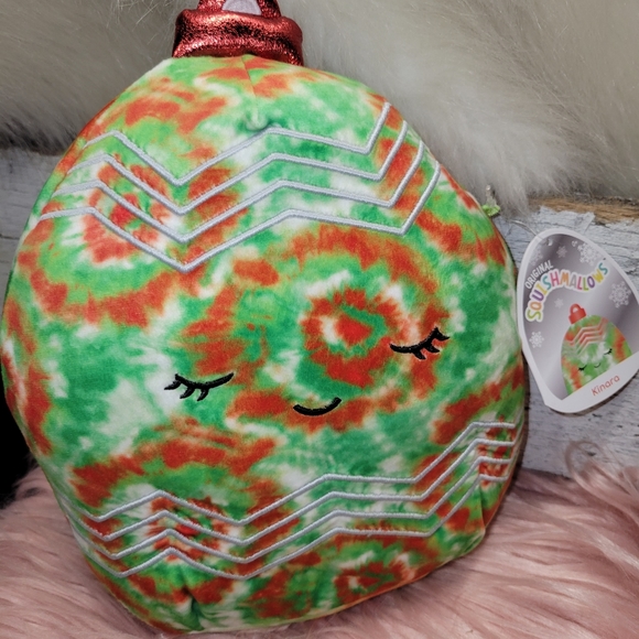 Squishmallow 10” Kinara Christmas Ornament Red Green Tie Dye Holiday New W/ Tags - Picture 2 of 13